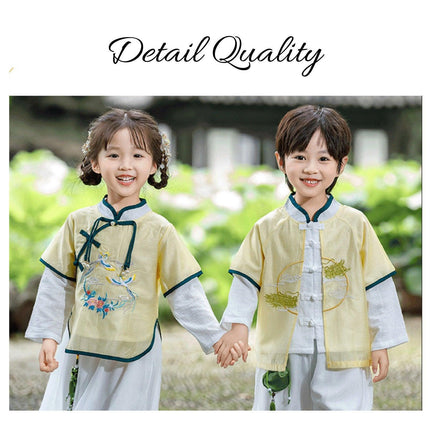 Hanfu Girls Chinese Style Tang Suit Spring Autumn Improved Ancient Clothing