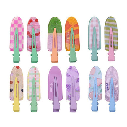 2PCS Juice Series Hair Clip Makeup Hair Accessories Colourful Hair Barrettes