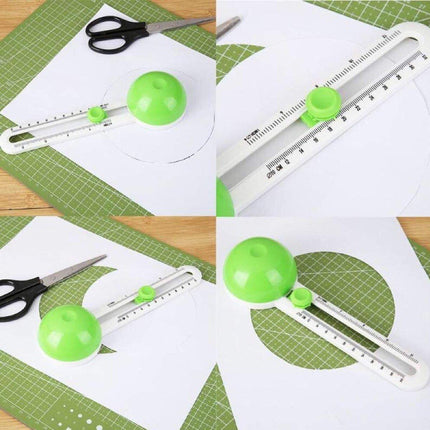 Circle Cutter Round Paper Cutting Tool DIY Scrapbook Ruler Knife Handmade Card