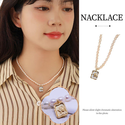 Natural Freshwater Pearl Beaded Necklace Elegant Versatile High Quality Jewelry