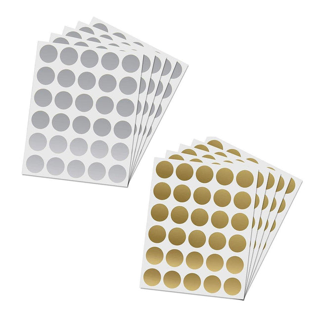 20 Sheets Round DIY Sticker Labels Adhesive Craft Labels for Organization Decor