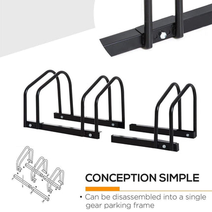 3 Bike Floor Parking Rack Instant Storage Stand Bicycle Cycling Portable