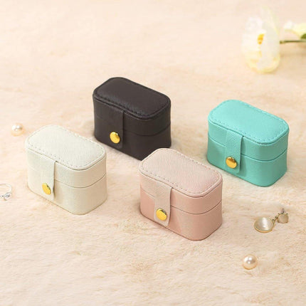 5pcs Mini Portable Jewelry Storage Box Small Organizer for Travel and Home Use