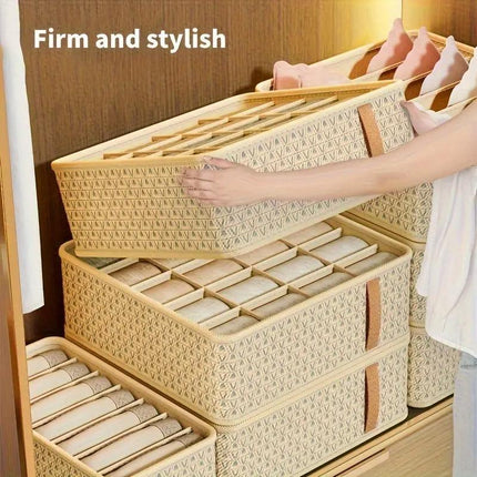 3pcs Underwear Socks Storage Box Wardrobe Organiser Compartmentalised Container