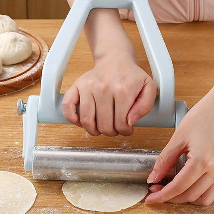 Stainless Steel Non Stick Rolling Pin Pastry Dough Roller Baking Making Tool