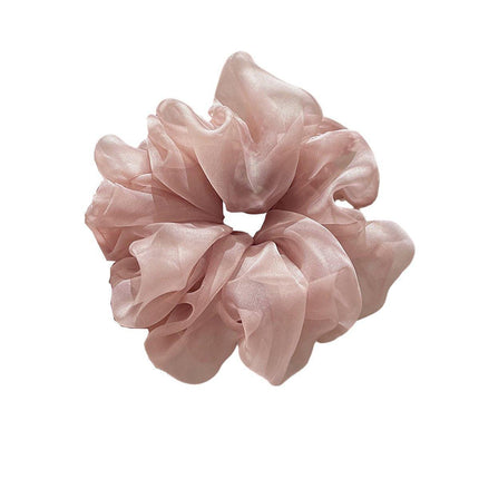 Oversize Large Scrunchies Silk Satin Elastic Hair Hair Bands Rope Tie Ponytail - Aimall