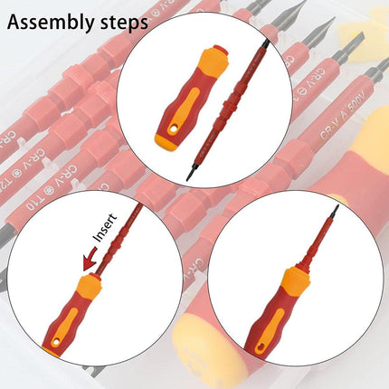 7Pcs Insulated Screwdriver Set Electrical Maintenance Kit Professional Tools