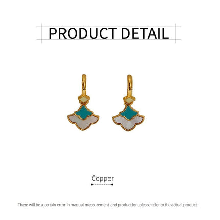New Chinese Ginkgo Leaf Earrings Simple Delicate Design Elegant Jewelry