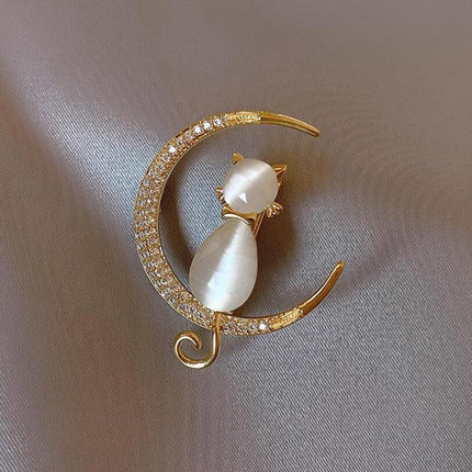 Exquisite Suit Brooch Women's Accessories Luxury Zircon Corsage - Aimall