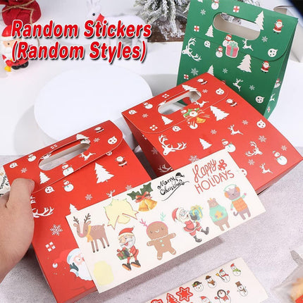 50PCSChristmas Candy Biscuit Packaging Box Gift Bag Baking Hand Treats