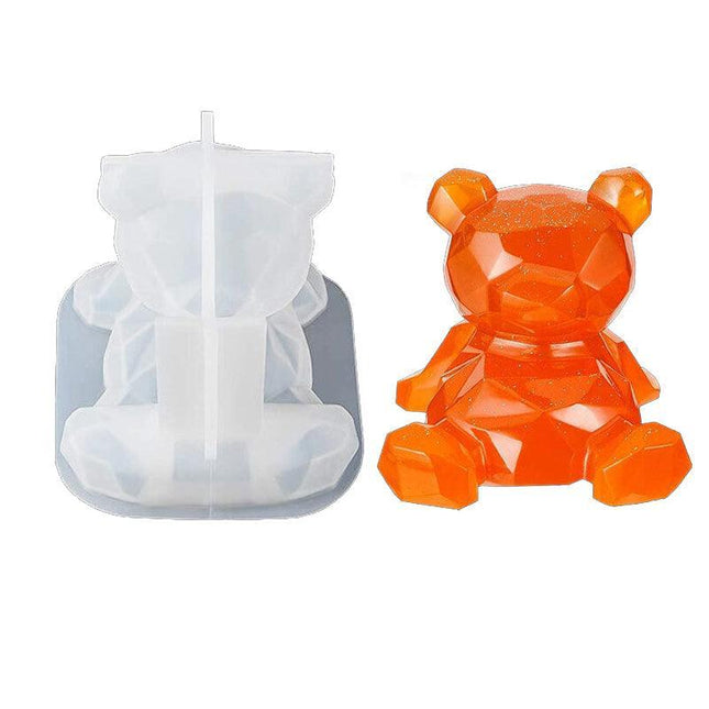 Bear Phone Holder Silicone Epoxy Resin Casting Mold Diy Furnish Ornament Mould A - Aimall