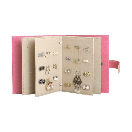 Large Capacity Jewelry Storage Book for Earrings Home Organizer Small Size Box