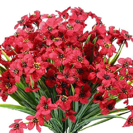 12pcs Artificial Flowers Set for Home Decor Wedding Party Fake Floral Decor