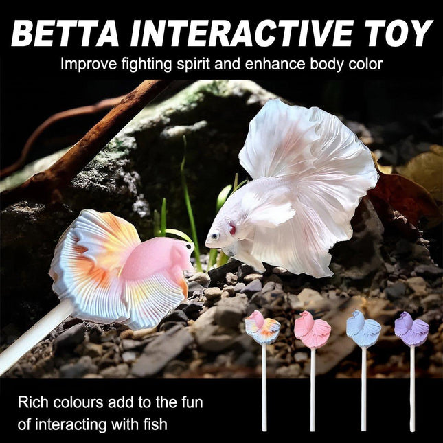 Fish Teaser Stick Interactive Training Pen Toy for Fish Tank Fun and Engagement