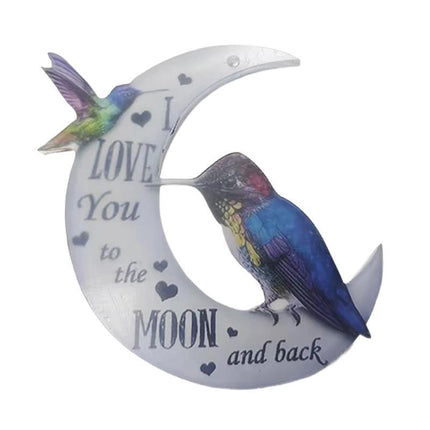 Animal in the Moon Hanging Ornament Car Rear View Mirror Gift Pendant Home - Aimall