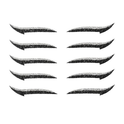 Reusable Eyeliner Stickers Makeup Eye shadow Glitter Eye Cosmetic Eyeliners - Aimall