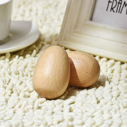 6pcs Musical Percussion Instruments Wooden Egg Shakers Rhythm Rattle For Kid Toy