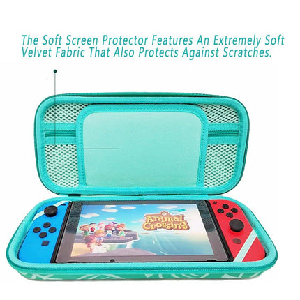 2PCS Nintendo Switch Hard Shell Carrying Case Portable EVA Storage Bag Accessories