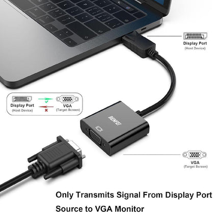 Displayport Display Port DP Male to VGA Female Video Converter Adapter Cable PC - Aimall