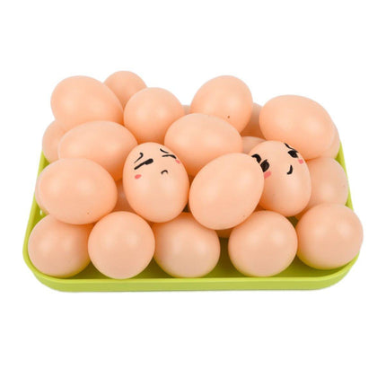 Plastic Painting Eggs DIY Toy Fake Eggs Colourful Drawing Craft Durable Egg