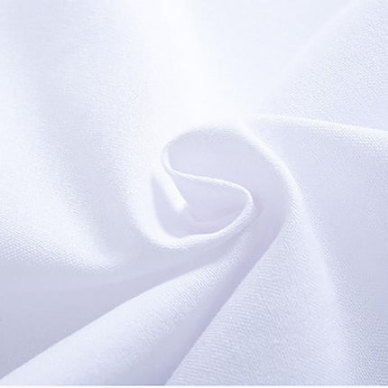 Boys Children's Kids White Short Sleeve School Shirt Open Neck With Lay Back Collar - Aimall