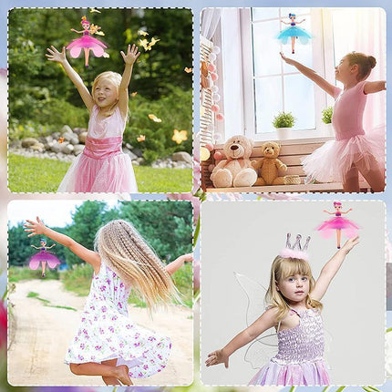 Flying Fairy Princess Doll Infrared Auto Induction Control Kids Toys Girls Gifts - Aimall