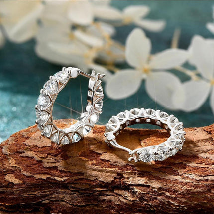 Sparkling U Shaped Earrings Fashion Jewelry Vintage Style Ear Accessories