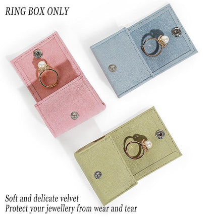 5pcs Portable Mini Jewelry Ring Box Travel Storage Case Small Jewelry Organizer