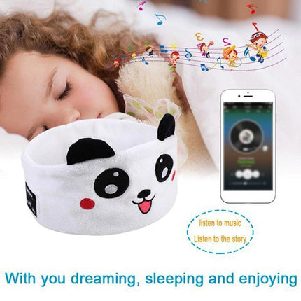 Kids Bluetooth Headband Headphone Earphone Wireless Sleeping Music Headwear Cute - Aimall
