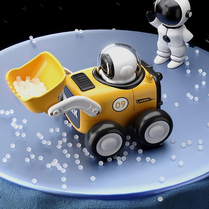 Astronaut Inertial Engineering Vehicle with Whistle Cartoon Shaped Kids Car Toys - Aimall