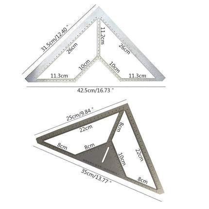 Industrial Floor Drain Positioning Ruler Multi-pattern Measuring Tool Accessory