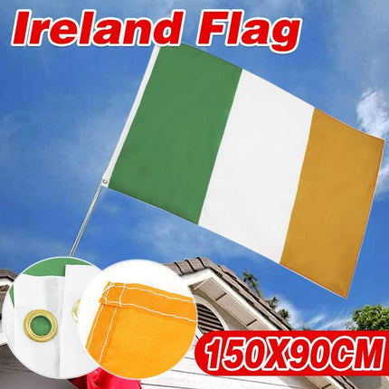 Irish Ireland Flag National St Patricks Day Outdoor Large 90 X 150 CM 3ft x 5ft - Aimall