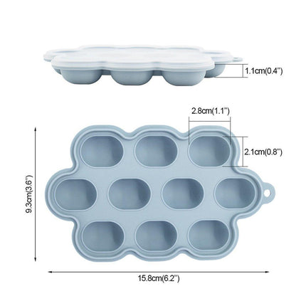3pcs Food Supplement Freezer Tray Ice Cube Mould Silicone Storage Tray for Early Feeding