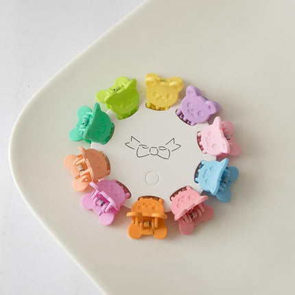 10Pcs Mini Hair Clips Girls Hairpin Clamps Plastic Claws Mix Colour Ladies Kids - Aimall