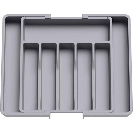 Extendable Cutlery Storage Box Household Portable Retractable Tray Organizer