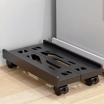 Plastic Computer Case Bracket Retractable Mobile Host Shelf for Under Desk Use