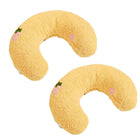 2PCS Plush Pet Pillow Soft Dog Cat Sleeping Bed Moon Shaped Cushion Mat for Pet