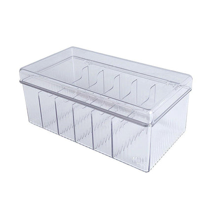 Transparent Dustproof Cosmetic Storage Box with Lid Makeup Organizer Case