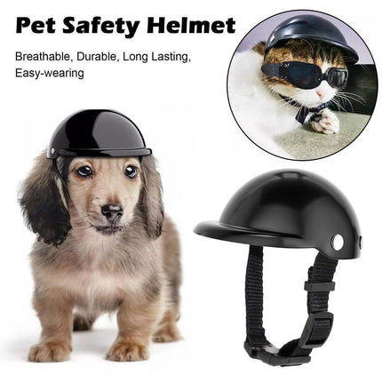 Motorcycle Pet Helmet Dog Cat Riding Hat Toy Accessory