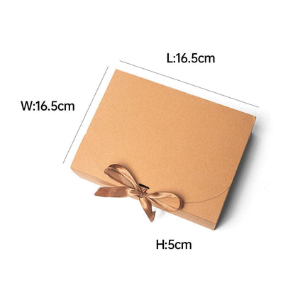 Square Ribbon Gift Box Creative Butterfly Design Chocolate Candy Packaging