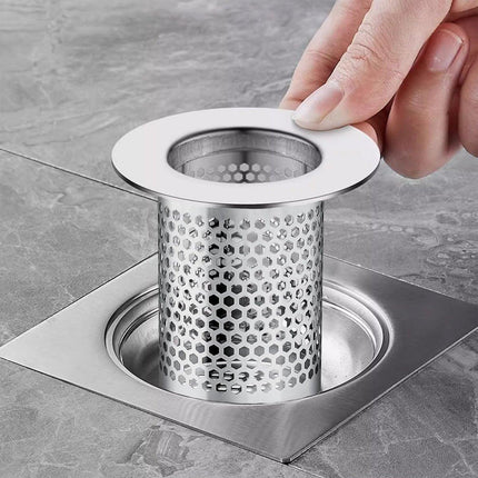 Bathroom Floor Drain Filter Anti-Blocking Hair Catcher Shower Sink Mesh Basket