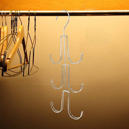 2X Purse Hanger Organizer for Closet Purses 6Storage Capacity Hook Wardrobe Rack