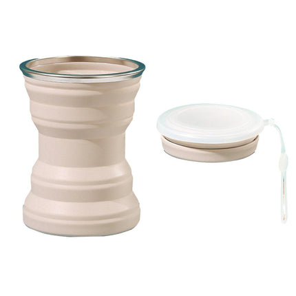 Silicone Folding Travel Mug Portable Retractable Collapsible Mug Outdoor Camping