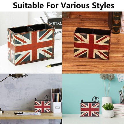 Two Compartment Desktop Organiser Storage Box Office Desk Organizer Supplies