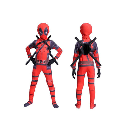 Anime Movie Same Cosplay Halloween Children's Adult Leotard Headwear Deadpool