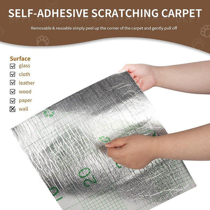 Trimmable Self Adhesive Carpet Pad for Cat Tree Stands Scratching Post Furniture