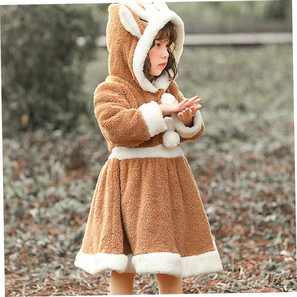 Christmas Kids Elk Dress Costume Holiday Party Outfit Children's Clothing - Aimall