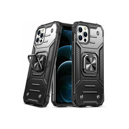 Shockproof Ring Case For iPhone 14 Plus Blue/Black/Red - Aimall
