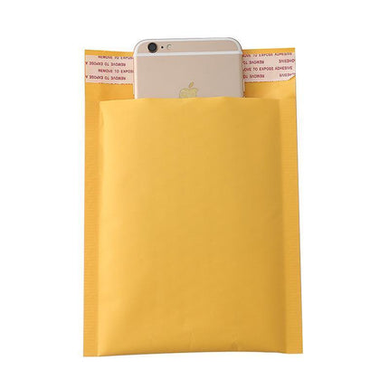 25PCS Poly Bubble Mailer Yellow Colour Multi-Size Plastic Padded Bag - Aimall
