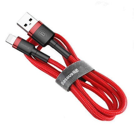 Baseus USB Charging Cable Data Charger Cord For iPhone 13 12 11 XS XR 8 7 iPad 1PC 2M - Aimall